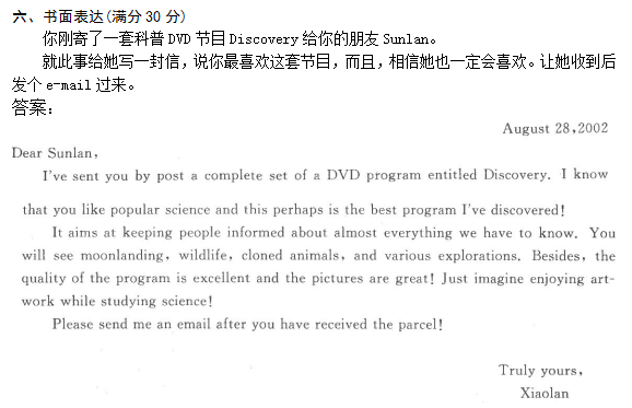 016.png 2022年贵州成人高考高起点英语考试高分突破试题及答案二-高起点英语考试高分突破试题1-11(图16)