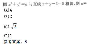2009年成人高考高起点数学(文)考试真题及参考答案(图14)