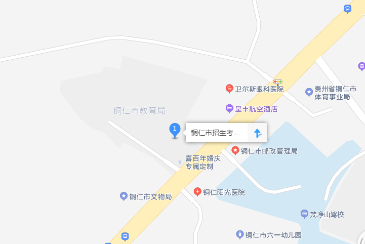 铜仁市教育局导航路线图