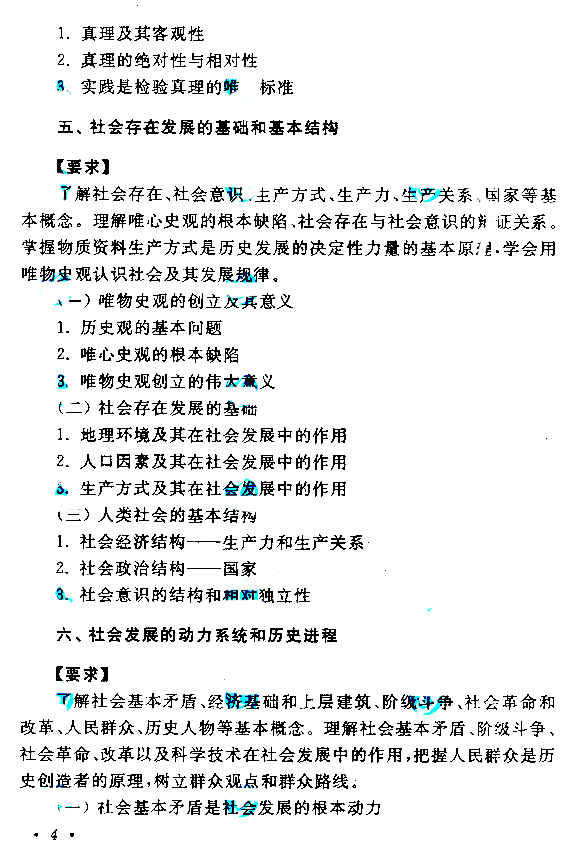 2019年贵州成人高考专升本政治考试大纲(图4)